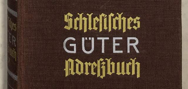 Schl. Güter Adressbuch 1937
